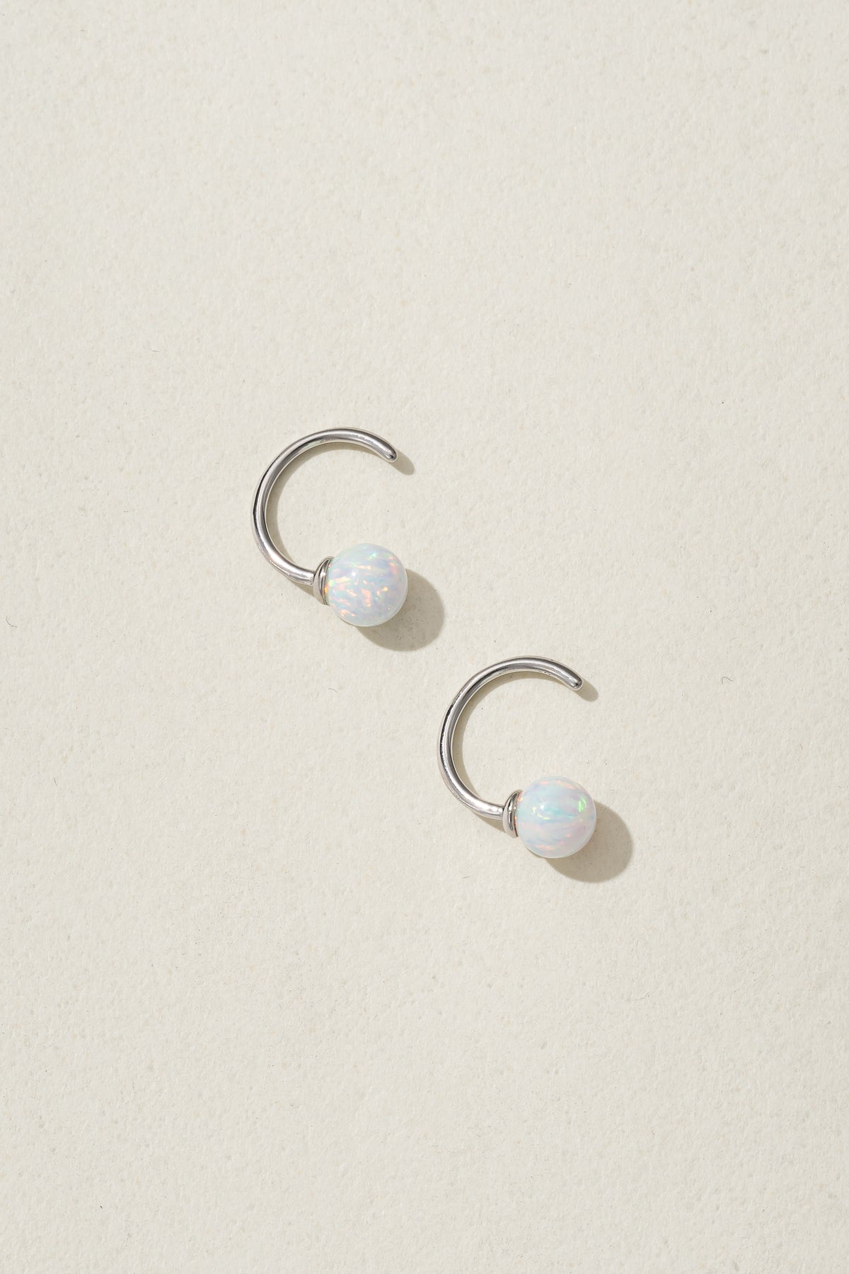 Summer's Tail Earrings - silver